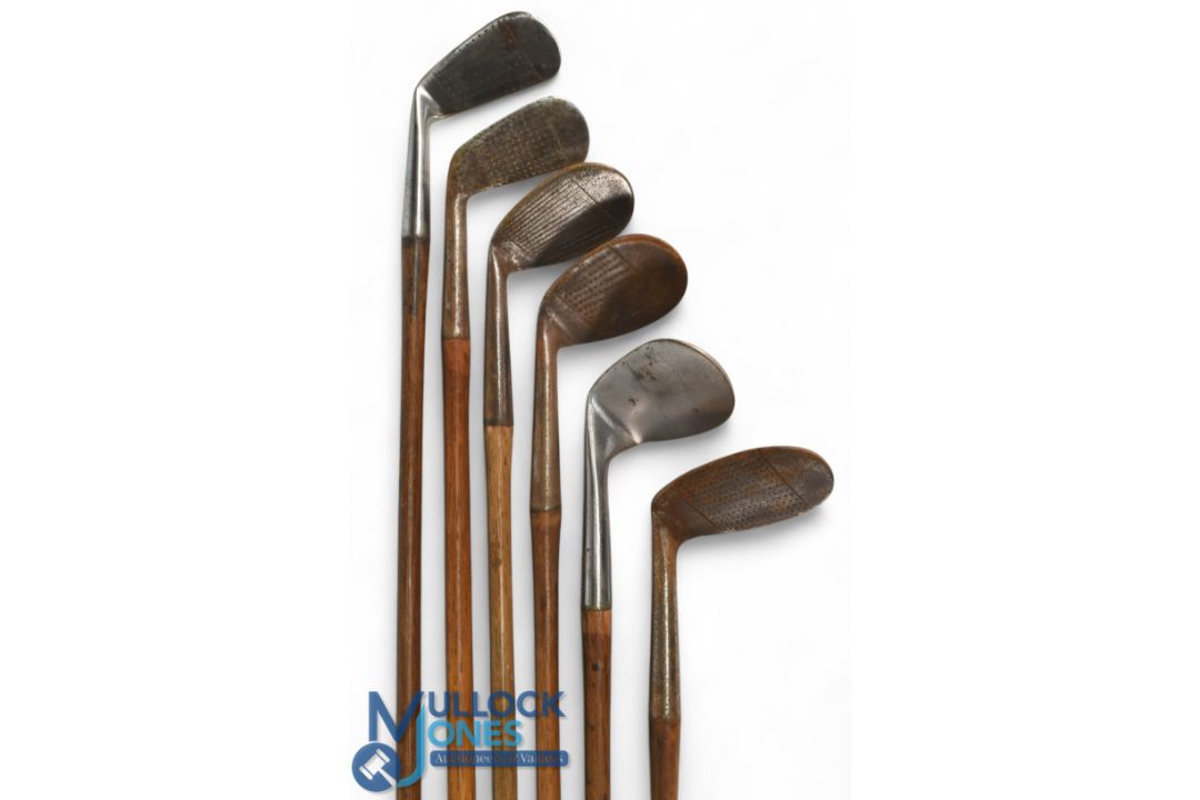 6x Various Golf Irons to incl 3x niblicks; by various makers a mashie niblick for F Smith Stafford - Image 3 of 3