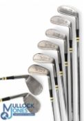 Spalding 'Top-Flite Synchro-Dyned' Golf Irons (8) features 3-9 and wedge, hosels stamped M1012087