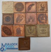 1974-1996 Golf Collectors Society Members Terracotta Tiles Collection - 9cm x 9cm handmade