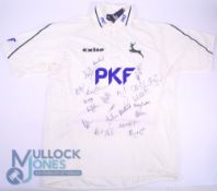 Signed Nottinghamshire CCC Cricket Shirt Sponsors PKF (L) short sleeves, signed by 20 players