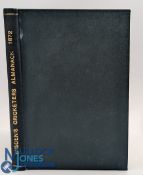 Wisden Cricketers' Almanack 1872 9th edition. Rebound in green cloth boards, retaining its
