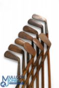 10x Assorted irons for restoration - a mixture of long irons, mid irons and short irons - all fitted