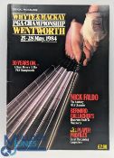 1984 Whyte & Mackay PGA Golf Championship Wentworth Programme multi signed, with good signatures