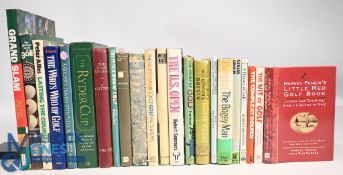 22x assorted Golf themed books to include Grand Slam Golf's Major Championships 1989 Michael