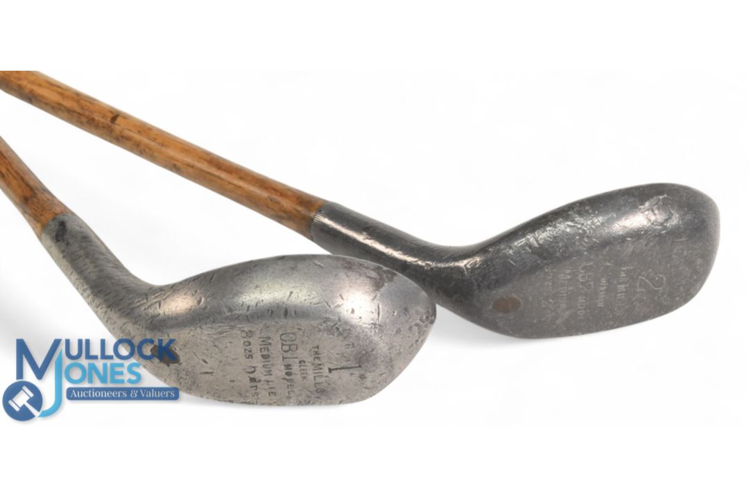 2x Mills alloy clubs a CB1 cleek and a CB2 mid iron - both fitted with full length grips - Image 5 of 5
