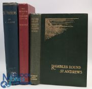 3x St Andrews History Books, Two Students at St Andrews 1711-1716 William Croft Dickinson 1952,