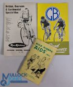 3x Vintage Road Racing Bike Part Sales Catalogue, a 1964-65 bike riders aids 88 paged book, GB cycle