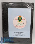 1893-1993 Royal Selangor Golf Club Exhibition Scrapbook, to include Malaysia Open 1993 programme,