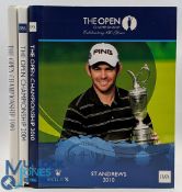 3x The Open Championship Annuals, all signed by that year's winners, 1999 Paul Lawrie, 2004 Todd