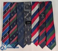 Seven The Open Golf Ties: to include examples of 1990 Open St Andrews, Links, Royal Lytham & St