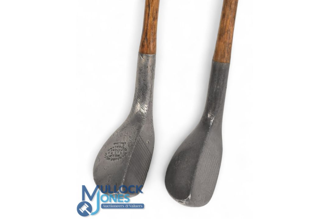 2x Mills alloy clubs a CB1 cleek and a CB2 mid iron - both fitted with full length grips - Image 1 of 5