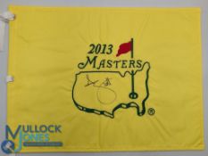 Golf Autograph - signed Adam Scott 2013 Masters Golf Pin Flag signed to the front in ink, measures