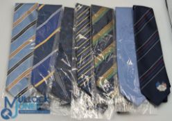 Seven Ryder Cup & Johnnie Walker PGA Cup Golf Ties, a PGA Cup 1996, loose, Ryder Cup ties unused