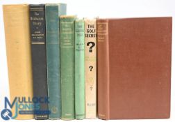 7x period hardcover Golf Books to include The Game of Golf 1931 Lonsdale Library Volume IX, The