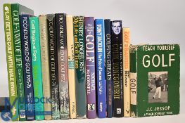 15x assorted Golf themed books to include Play Better Golf with Hale Irwin 1980 Keith Mackie, Golf-A