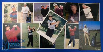 Golf Signed Photographs, with names of Chip Beck, Steve Jones, Roger Davis, Halo Irwin, Peter