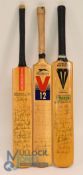 Miniature Signed Cricket Bats - Northants for the seasons 1986, 1988, 1993 with notable signatures