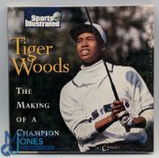 Tiger Woods The Making of a Champion - signed copy with a good signature to colour image on page 16
