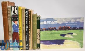 11x assorted Golf themed books to include This Game of Golf 1948 Henry Cotton, It's The Damned