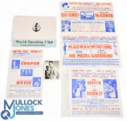 1960 Empire Pool Wembley Boxing Flyers Henry Cooper - signed Photograph, Promoters letter, and