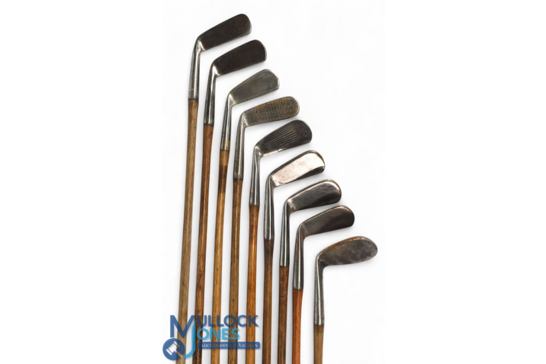 Selection of 9x Tom Stewart Golf Clubs some showing the early pipe mark incl a mid-iron (x2), - Image 3 of 3