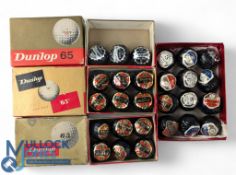 27x Wrapped Dunlop Golf Balls with three Dunlop card boxes - ideal starter pack for the collector