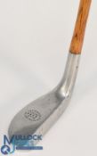 Mills Standard Golf Co Patent 'The Mills Y S Model' aluminium long nose putter - stamped 8498 and