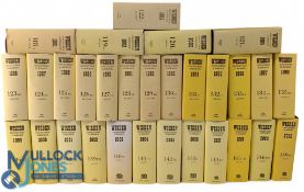 1981-2009 Wisden Cricketers' Almanack, 31 original hardback books with all with dust covers, a