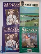 Sarazen World Golf Open Championship signed programmes with signatures of Sarazen, Frank Nobilo.