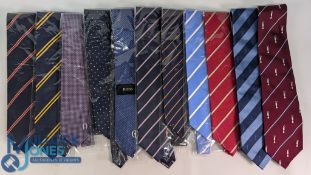 11x The Open Golf Ties, a good selection of unused and used examples (11)