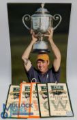 2005 PGA Golf Championship Winner Rich Beem signed tickets and photograph - personally obtained by a