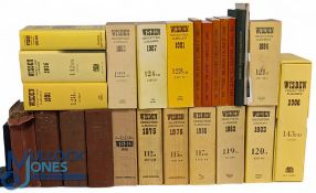 1948-2005 Wisden Cricket Books, to include hard back issues of 1948 (wear to spine), 1955, 1965,