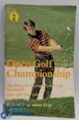 1981 The Open Golf Championship Royal St George's Golf Club multi signed Programme, with