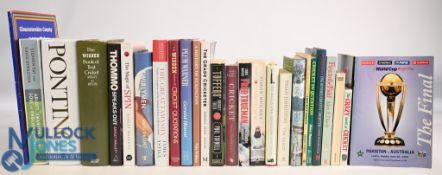 26x Cricket Books, Publications and the 1999 World Cup Final programme to include Gloucestershire