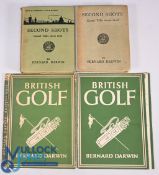 Second Shots - Casual Talks about Golf 1930 hardcover book by Bernard Darwin, two editions of the