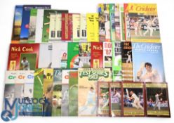 Nick Cook Cricket Memorabilia to include letters and postcards to and from Nick Cook, Leicestershire