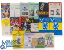 1947-2001 Mixed Sports programmes covering cricket, rugby league, boxing, football and angling, 1947