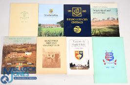 8x Golf History and Centenary paperback Books to include Troon Golf Club 1878-1978 Commemorative