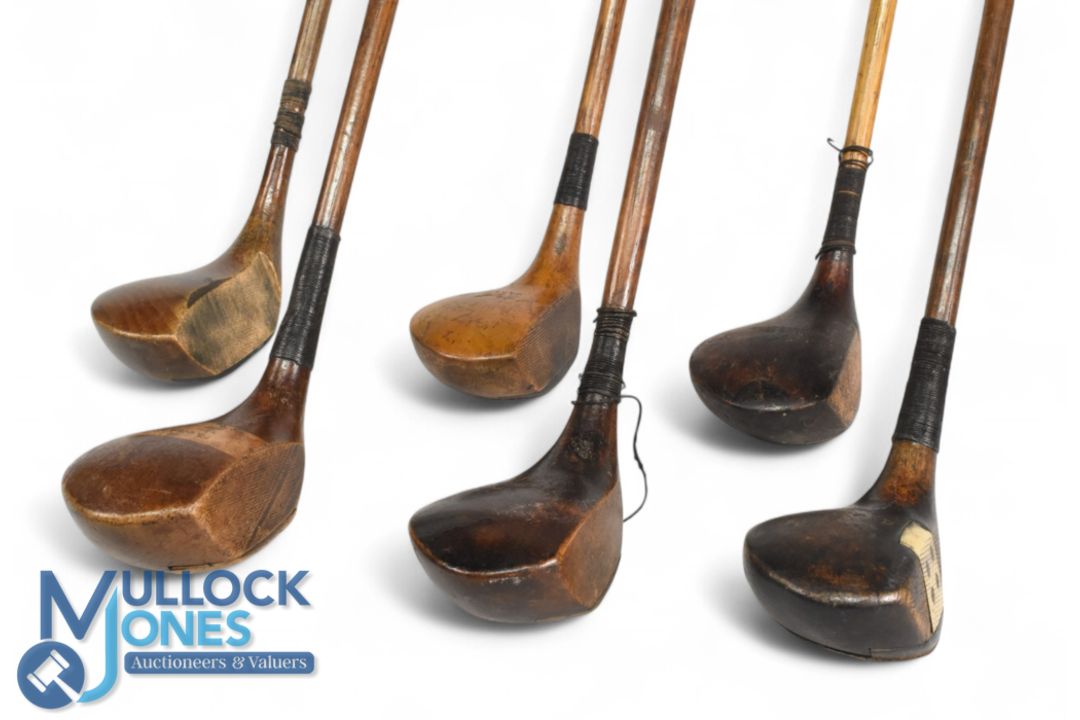 6x Various socket neck woods incl Forgan Gold medal large head stripe top driver, AH Scott light - Image 3 of 4