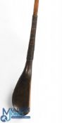 McEwan c1870 play club in dark stained beechwood with just under ½