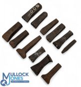 12x Period Golf Club Makers Name Stamp Punches, to include Harry Weetman, Keith Dash, Peter Blasé,