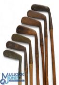 7x Assorted putters - all in need of a good clean, but generally sound, incl Wm Park of