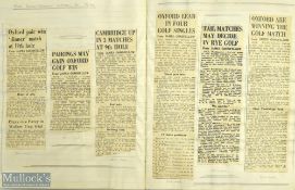 1946-1947 James Goodfellow Evening Standard Golf Reporter, family scrap book of newspaper articles