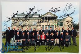 Golf multi signed Photograph Past British Open Winners - size 12