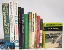 12x assorted Golf themed books to include The World of Professional Golf 1968 edition Mark H