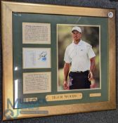 Golf Autograph - Tiger Woods signed limited edition 1996-2006 Golf Display - numbered 8/10 - a