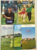 1990-1999 4x The Open signed golf programmes, to include signatures of of Paul Lawrie 1999, Tom