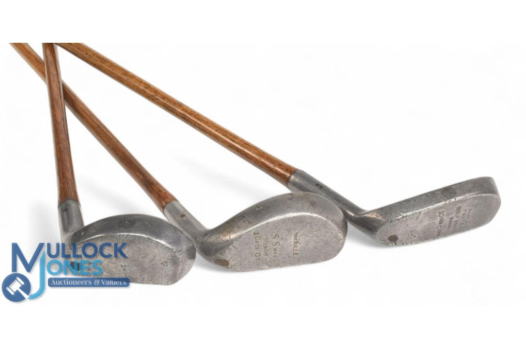 3x Alloy mallet head putters incl a Standard Golf Co SS model, a U model with central high lip, - Image 4 of 5