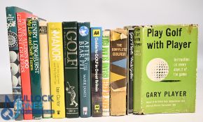 12x assorted Golf themed books to include The Glorious World of Golf 1973 Peter Dobereiner, Peter