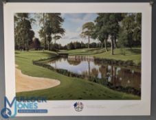 Baxter, Graeme signed 2001 Postponed Ryder Cup golf print: - 
